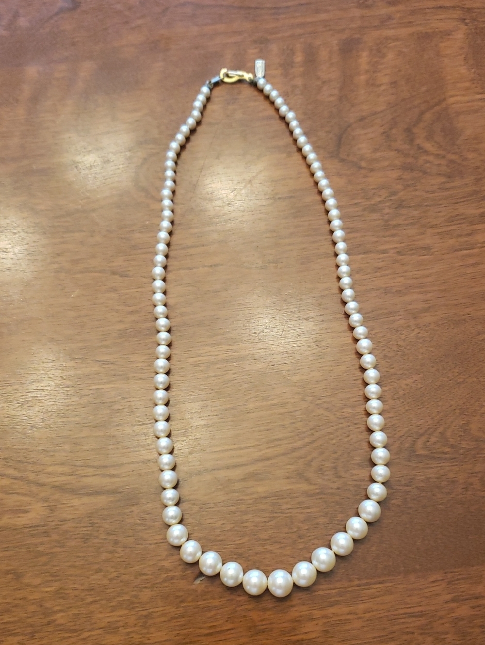 MARELLA Pearl Necklace in Ivory with Gold Clasp - 17" L